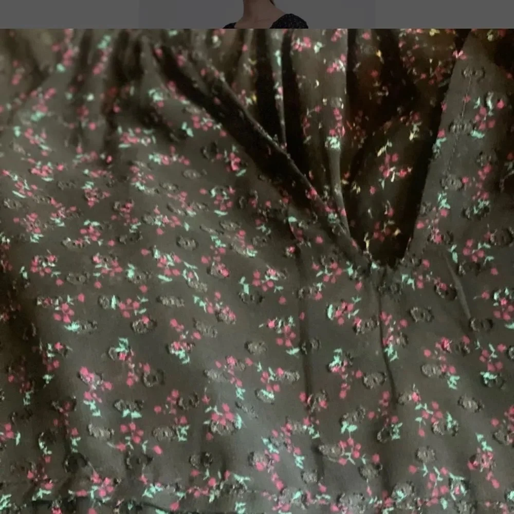 Zara black sheer floral slip dress
